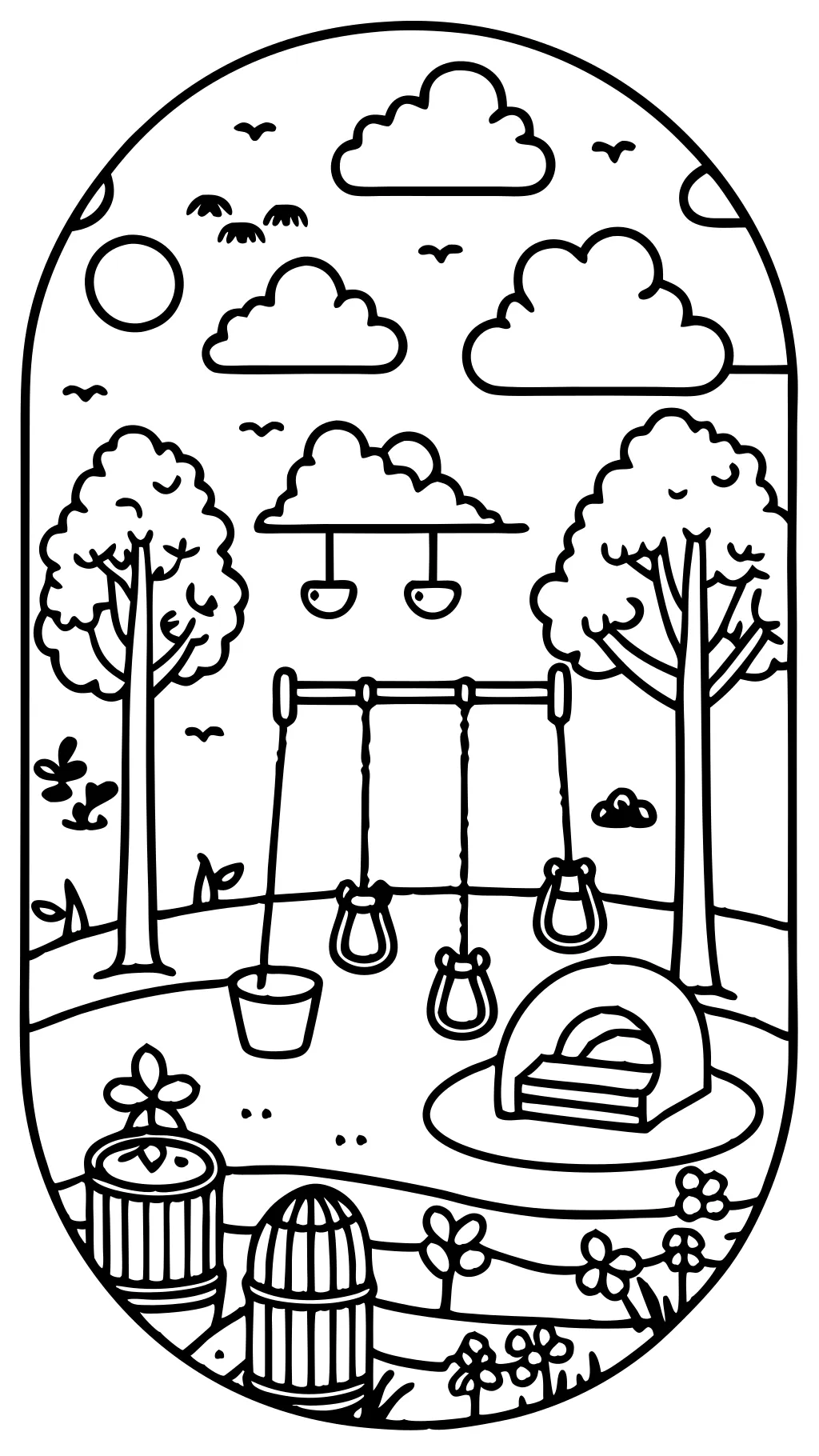 playground coloring pages